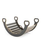 tupti.wood, duży bujak montessori z uchwytami, szary