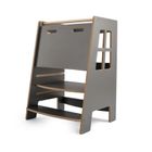 tupti.wood, Kitchen Helper, Double Safe, pomocnik kuchenny dla rodzeństwa, szary