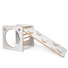 tupti.wood, kostka wielozadaniowa + mała zjeżdżalnia, chmurki