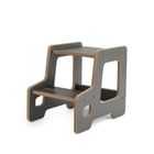 tupti.wood, podest, schodki, szary