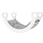 tupti.wood, poduszka do bujaka montessori, materac do dużego bujaka, szary