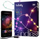 Twinkly, lampki w kształcie pereł, RGB, 100 LED, zielony przewód, USB-C