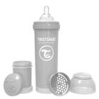 Twistshake, butelka antykolkowa, 330 ml, pastelowa szara