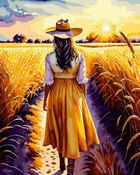 Twoje Hobby, malowanie po numerach + złota farba, Dziewczyna z