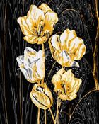 Twoje Hobby, malowanie po numerach + złota farba, Złote płatki