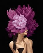 Twoje Hobby, malowanie po numerach, czarne płótno, Kobieta