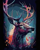 Twoje Hobby, malowanie po numerach, czarne płótno, Kolorowy...