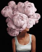 Twoje Hobby, malowanie po numerach, czarne płótno, Kwiatowe