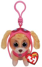 Ty, Beanie Babies, Psi Patrol, zawieszka, Skye, 8,5 cm