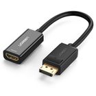 Ugreen, przejściówka jednokierunkowa z DisplayPort/HDMI, czarna