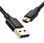 Ugreen, US132, kabel USB - mini USB, czarny, 1m