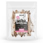 Uniszki, ucho królicze z futrem, przysmak dla psa, 20 szt.
