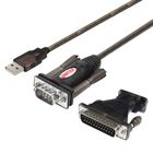 Unitek, adapter USB 1xRS-232 DB9F/DB25M
