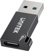 Unitek, adapter, USB-A - USB-C 10 GBPS M/F CZARNY