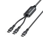 Unitek, kabel, USB-C, 2w1, PD 100W, SILIKON, 1,8m