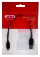 Unitek, kabel USB-C, USB-a 3.1, 0,25m