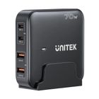 Unitek, ładowarka biurkowa, GAN 70W, 2XUSB-A 2XUSB-C