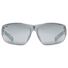 Uvex, Equate, okulary rowerowe, white matt-mir.silver
