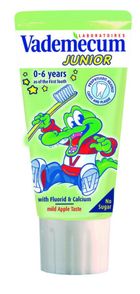 Vademecum, Junior, Jabłko, pasta do zębów dla dzieci 0-6, 50 ml