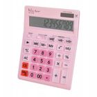 Vector, kalkulator biurowy, różowy, 12 cyfrowy wyświetlacz