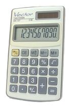 Vector, kalkulator, czarny, 10 cyfrowy wyświetlacz