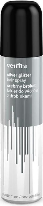 Venita, Lakier do włosów z drobinkami, Srebrny Brokat, 75 ml