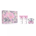 Versace, Bright Crystal, zestaw: woda toaletowa, spray, 50 ml + balsam do ciała, 50 ml + żel pod prysznic, 50 ml