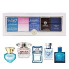 Versace, Miniatures Collection, zestaw, Dylan Turquoise, woda toaletowa, 5 ml + Bright Crystal, woda toaletowa, 5 ml + Man Eau Fraiche, woda toaletowa, 5 ml + Pour Homme, woda perfumowana, 5 ml + Eros, woda toaletowa, 5 ml