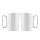 Vialli Design, dwa kubki ceramiczne z uszkiem, 250 ml, Fuori białe