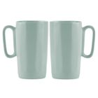 Vialli Design, dwa kubki ceramiczne z uszkiem, 330 ml, Fuori miętowe