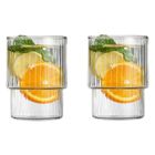 Vialli Design, Livio, szklanki ryflowane, 350 ml, 2 szt.
