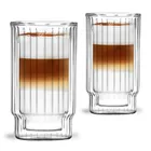 Vialli Design, Lungo, pucharki do deserów z podwójną ścianką, 300 ml, 2 szt.