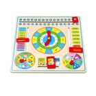 Viga Toys, Tablica manipulacyjna, z kalendarzem i zegarem