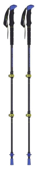 Viking, Carbo Lite, kije trekingowe, czarno-limonkowe