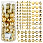 Vilde, bombki choinkowe, nietłukące, złote 4 cm, 6 cm, 100 szt.