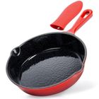 Vilde, Cast Enamel, patelnia żeliwna emaliowana z silikonową nakładką, 20 cm