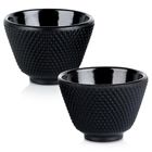 Vilde, Cast Line, czarki do herbaty żeliwne emaliowane, 60 ml, 2 szt.