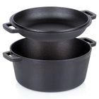 Vilde, Cast Line, garnek z pokrywką, żeliwny, 2w1, 4,5l, 1,6 l