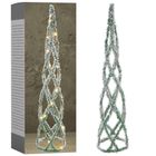 Vilde, choinka świecąca stożek ośnieżona, 40 LED, 84 cm