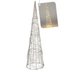 Vilde, choinka świecąca stożek, złota, 30 LED, 60 cm