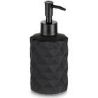 Vilde, dozownik do mydła, szklany, czarny, 330 ml