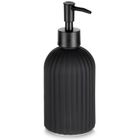 Vilde, dozownik do mydła, szklany, czarny, 400 ml
