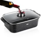 Vilde, Granitica, brytfanna granitowa z pokrywką, 7,5l, 41-26-16 cm