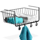 Vilde, koszyk podwieszany pod półkę, metalowy, czarny, 40,5-26-16 cm