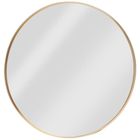 Vilde, lustro ścienne, złote, okrągłe, 50 cm