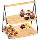 Vilde, patera bambusowa, 2-piętrowa, 28-20-27,5 cm