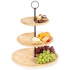 Vilde, patera bambusowa, 3-piętrowa, 34 cm