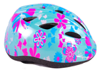 Volare, kask ochronny, niebieski w kwiatki, rozmiar 47-51 cm
