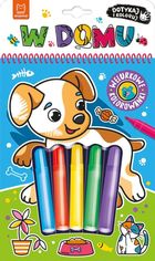 W domu. Dotykaj i koloruj. Welurowe kolorowanki