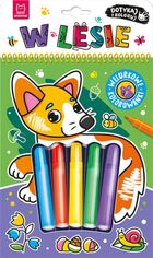 W lesie. Dotykaj i koloruj! Welurkowe kolorowanki